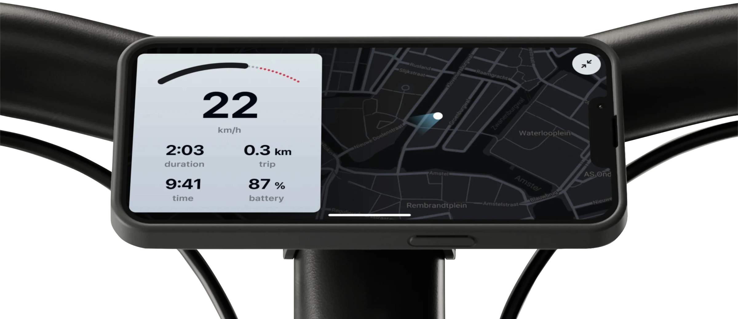 A5 integrated display and app detail